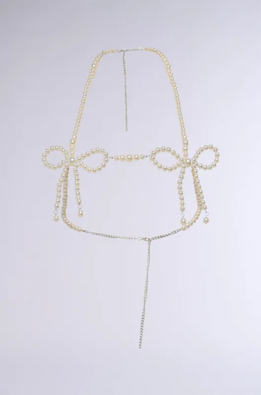 PRETTY PLEASE PEARL BODY CHAIN sold by AKIRA