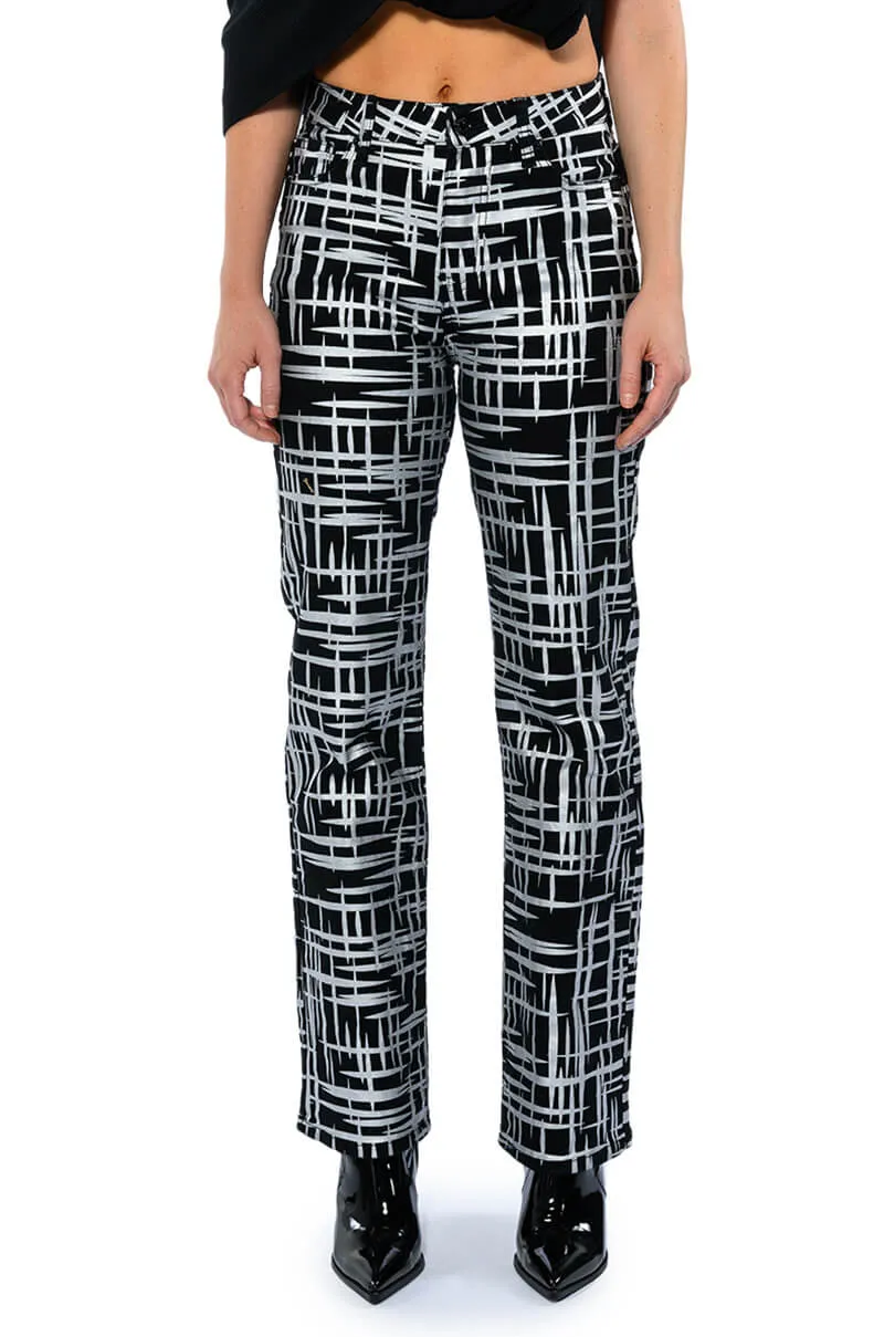 SOMETHING DIFFERENT METALLIC DETAILED JEANS sold by AKIRA product image thumbnail 3