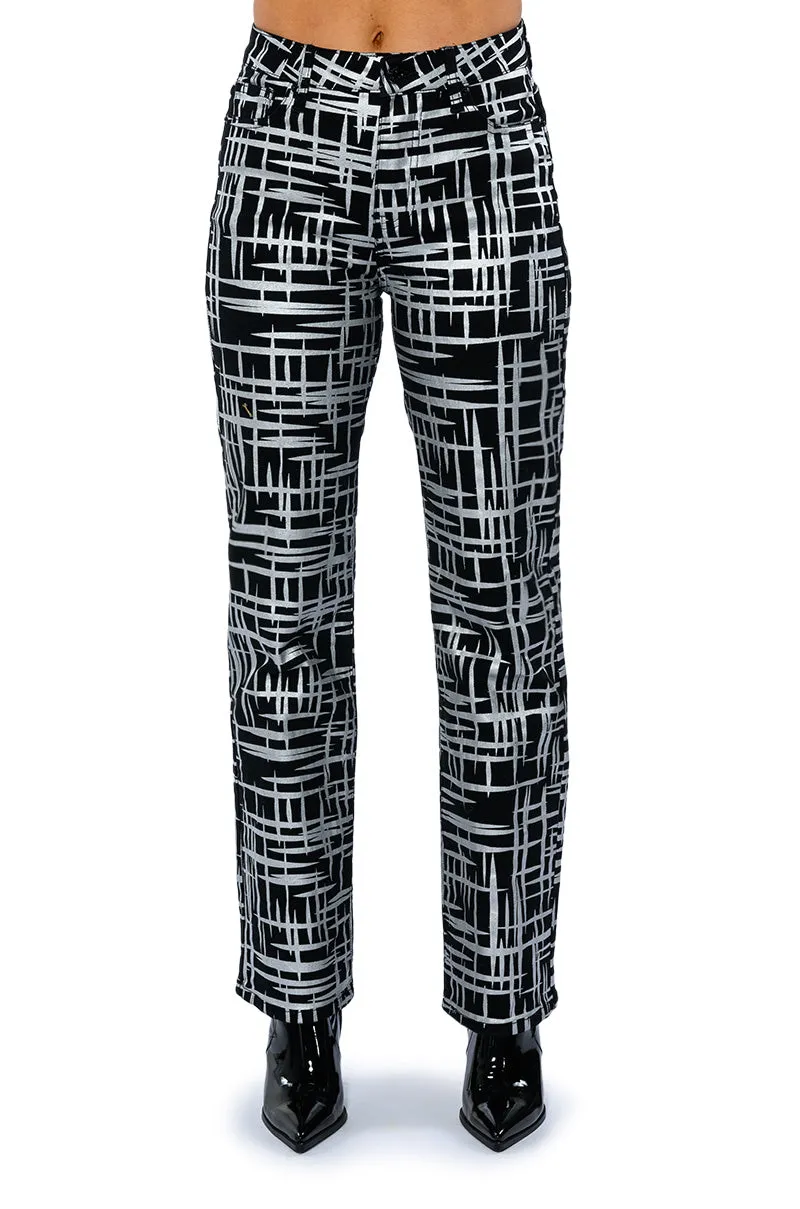 SOMETHING DIFFERENT METALLIC DETAILED JEANS sold by AKIRA product image thumbnail 5