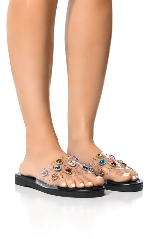 ROANA BLACK EMBELLISHED FLAT made by AKIRA