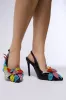 AZALEA WANG WEATHERLY MULTI FLOWER EMBELLISHED PUMP sold by AKIRA