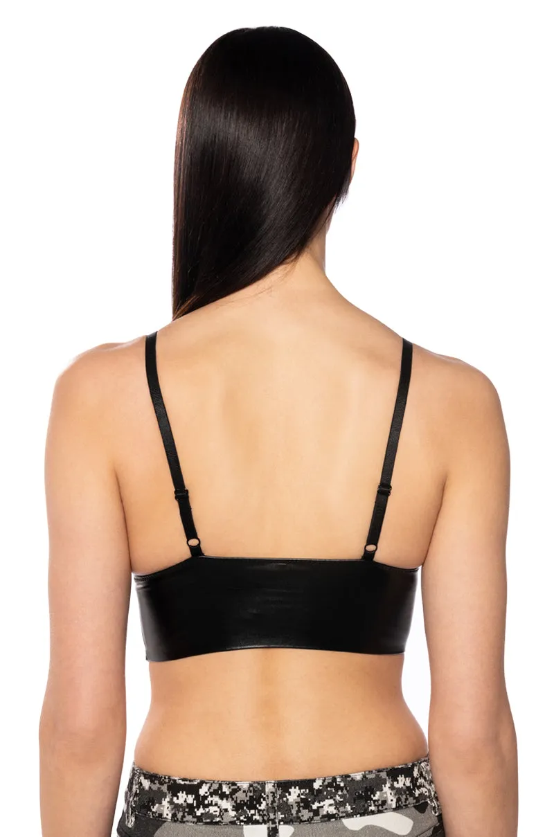 ITS A THANG FAUX LEATHER CROP TOP sold by AKIRA product image thumbnail 5