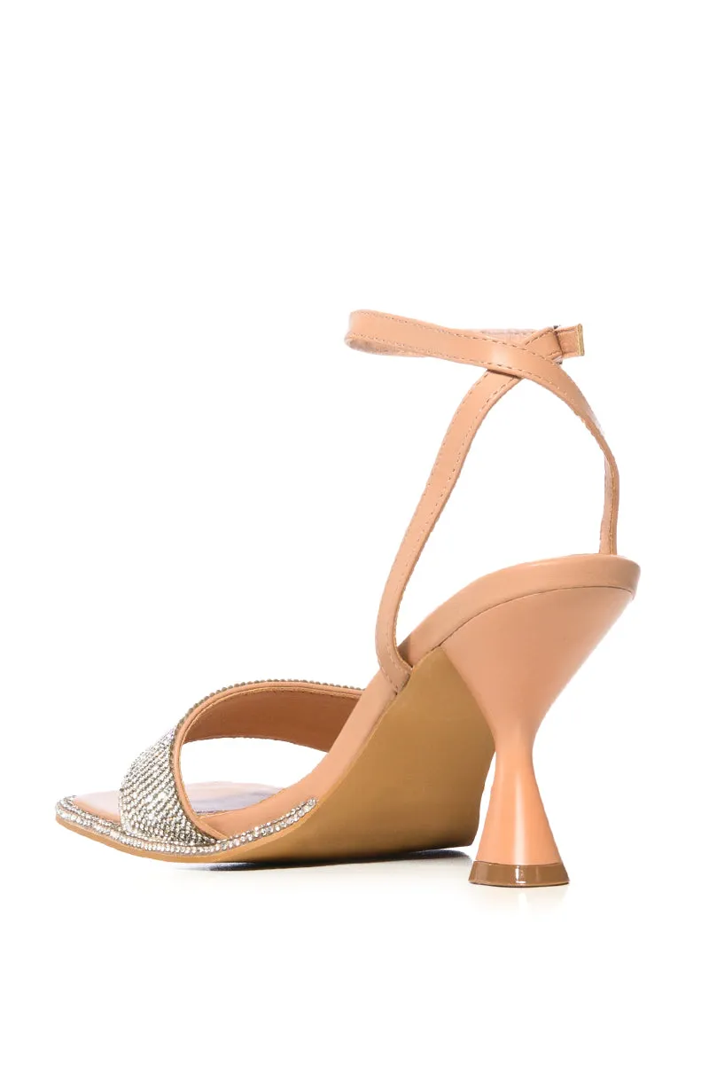 AZALEA WANG MARION NUDE EMBELLISHED SANDAL sold by AKIRA product image thumbnail 4