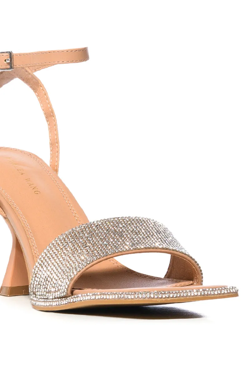 AZALEA WANG MARION NUDE EMBELLISHED SANDAL sold by AKIRA product image thumbnail 5