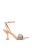 AZALEA WANG MARION NUDE EMBELLISHED SANDAL sold by AKIRA