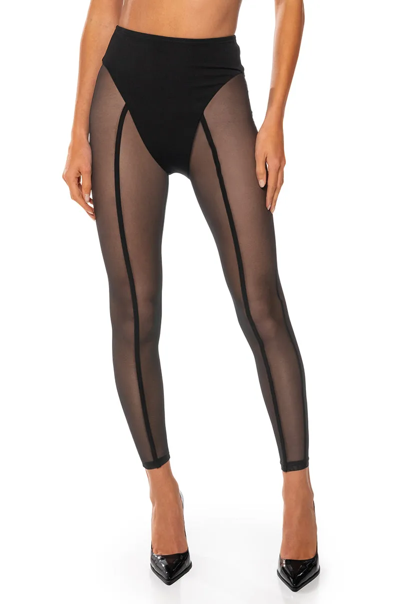 I AM THE VIEW SHEER LEGGING sold by AKIRA product image thumbnail 2