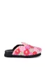 AZALEA WANG EFRYN PINK FLOWER EMBROIDERED CLOG sold by AKIRA