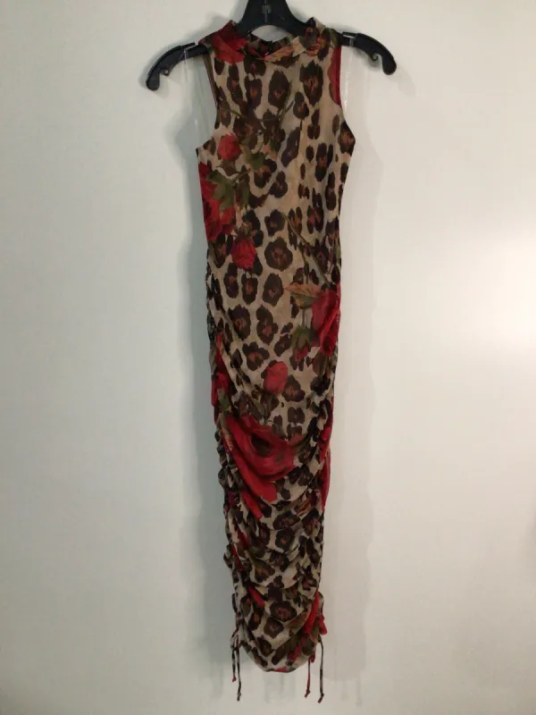 KALILAH PRINTED MESH MIDI DRESS sold by AKIRA