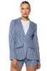 HANSEL PIN STRIPE FITTED BLAZER sold by AKIRA
