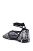 AZALEA WANG LIVINGTON BLACK RHINESTONE MESH FLAT sold by AKIRA