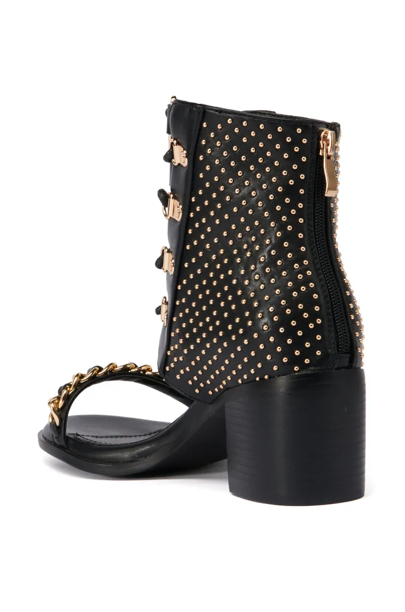 AZALEA WANG IZABELLA BLACK OPEN TOE SANDAL BOOTIE sold by AKIRA product image thumbnail 4