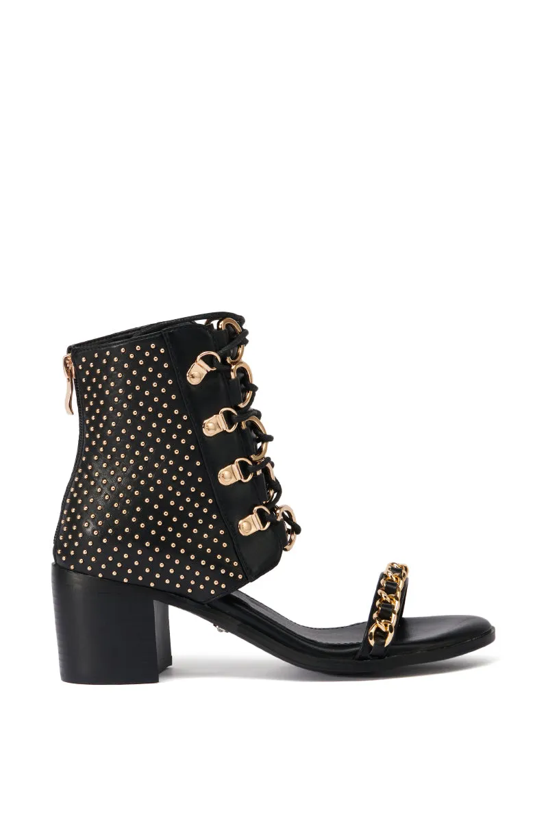 AZALEA WANG IZABELLA BLACK OPEN TOE SANDAL BOOTIE sold by AKIRA product image thumbnail 2