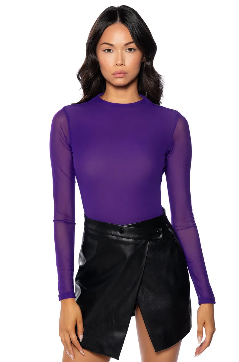 PAXTON SEXY MESH CASUAL BODYSUIT sold by AKIRA product image thumbnail 3