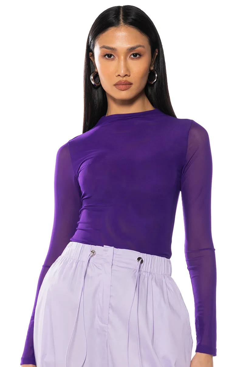 PAXTON SEXY MESH CASUAL BODYSUIT sold by AKIRA product image thumbnail 2