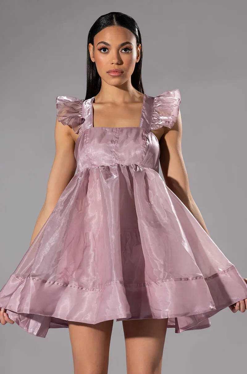 OLIVIA FLOUNCE MINI DRESS sold by AKIRA