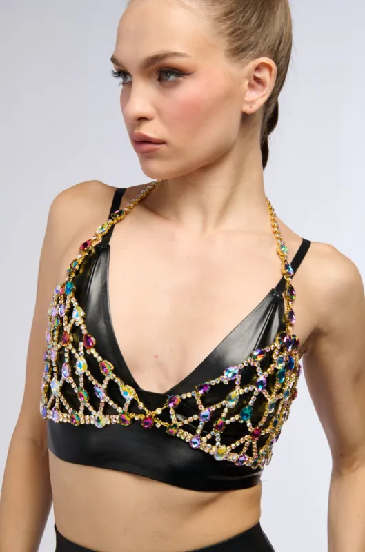 THE REAL CAN RELATE BLING BODY CHAIN sold by AKIRA