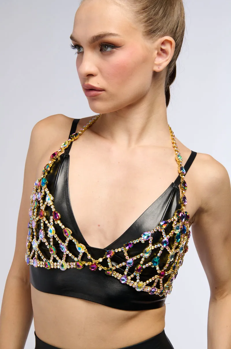 THE REAL CAN RELATE BLING BODY CHAIN sold by AKIRA