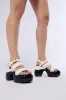 AZALEA WANG NEVES MULTI PUFFY SANDAL sold by AKIRA