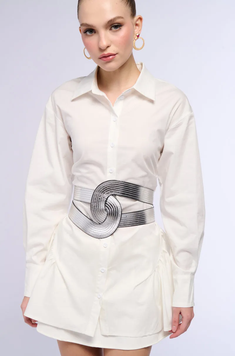 WRAPPED UP METALLIC BELT sold by AKIRA product image thumbnail 2