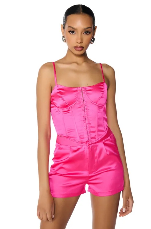 REESE SATIN CORSET sold by AKIRA