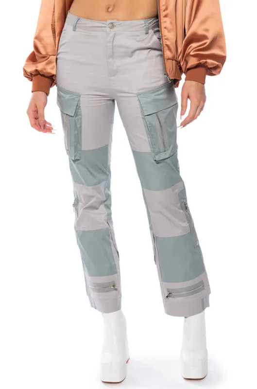 WILD ONES COLORBLOCK CARGO PANT sold by AKIRA