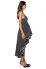 VIOLET HIGH LOW HEM DENIM HALTER NECK DRESS sold by AKIRA