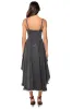 VIOLET HIGH LOW HEM DENIM HALTER NECK DRESS sold by AKIRA