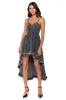 VIOLET HIGH LOW HEM DENIM HALTER NECK DRESS sold by AKIRA