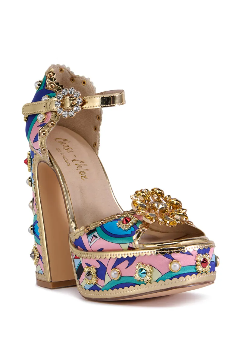 ROYAL MULTI EMBELLISHED SANDAL sold by AKIRA product image thumbnail 3