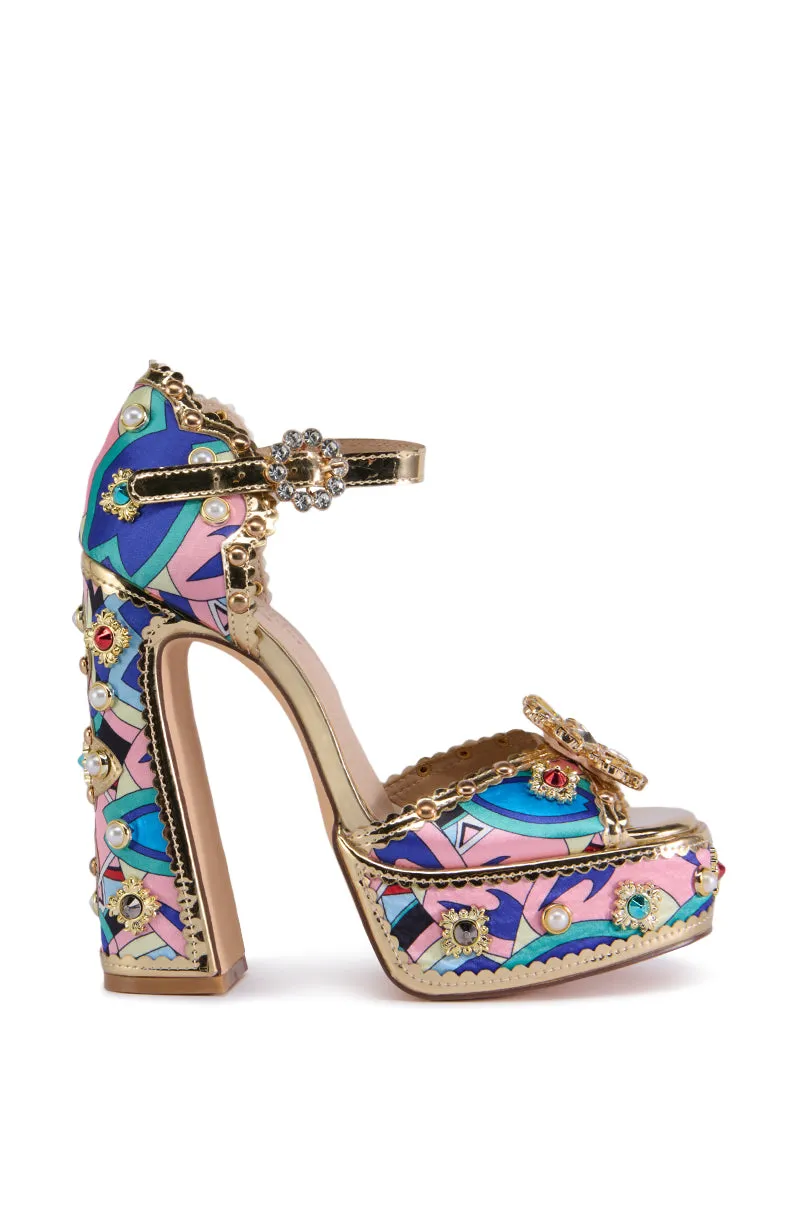ROYAL MULTI EMBELLISHED SANDAL sold by AKIRA product image thumbnail 2