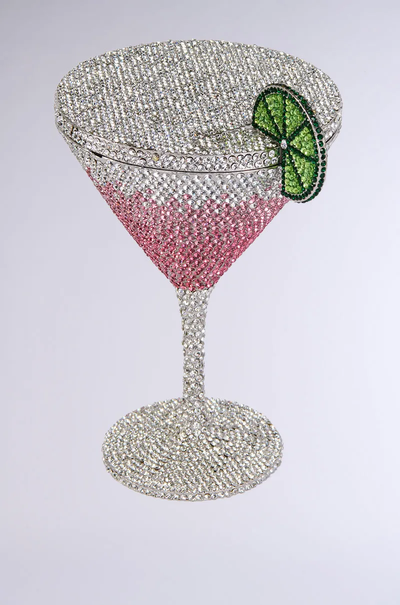 RESORT PINK MARTINI RHINESTONE BAG sold by AKIRA product image thumbnail 4
