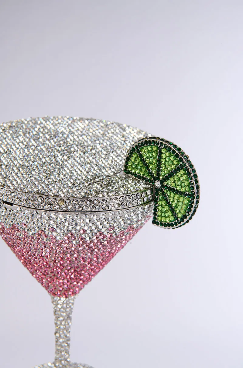 RESORT PINK MARTINI RHINESTONE BAG sold by AKIRA product image thumbnail 5