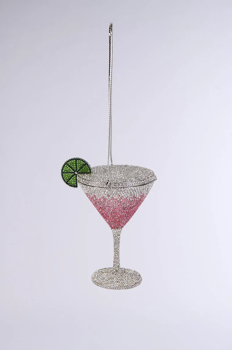 RESORT PINK MARTINI RHINESTONE BAG sold by AKIRA product image thumbnail 2