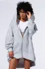 TRES CHIC PASSPORT OVERSIZE ZIP UP JACKET sold by AKIRA
