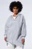 TRES CHIC PASSPORT OVERSIZE ZIP UP JACKET sold by AKIRA