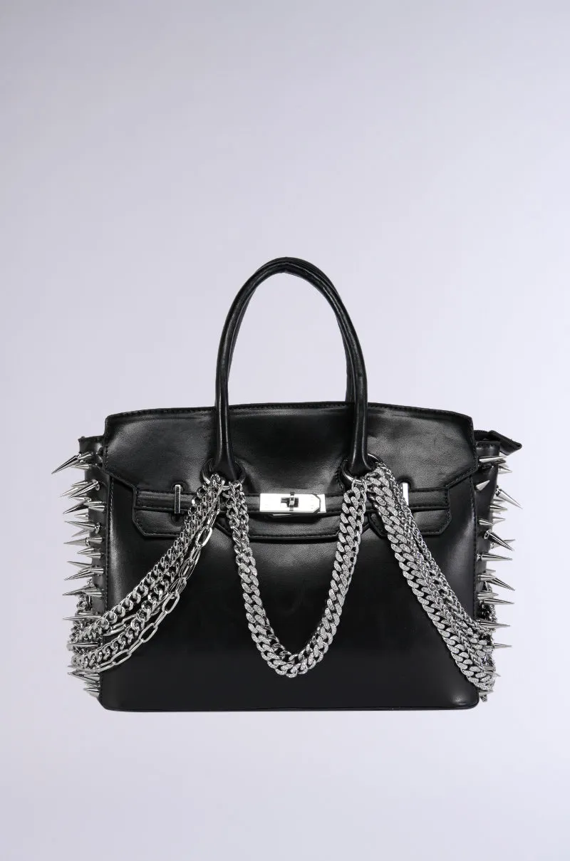 I BITE BACK EMBELLISHED TOTE sold by AKIRA product image thumbnail 2