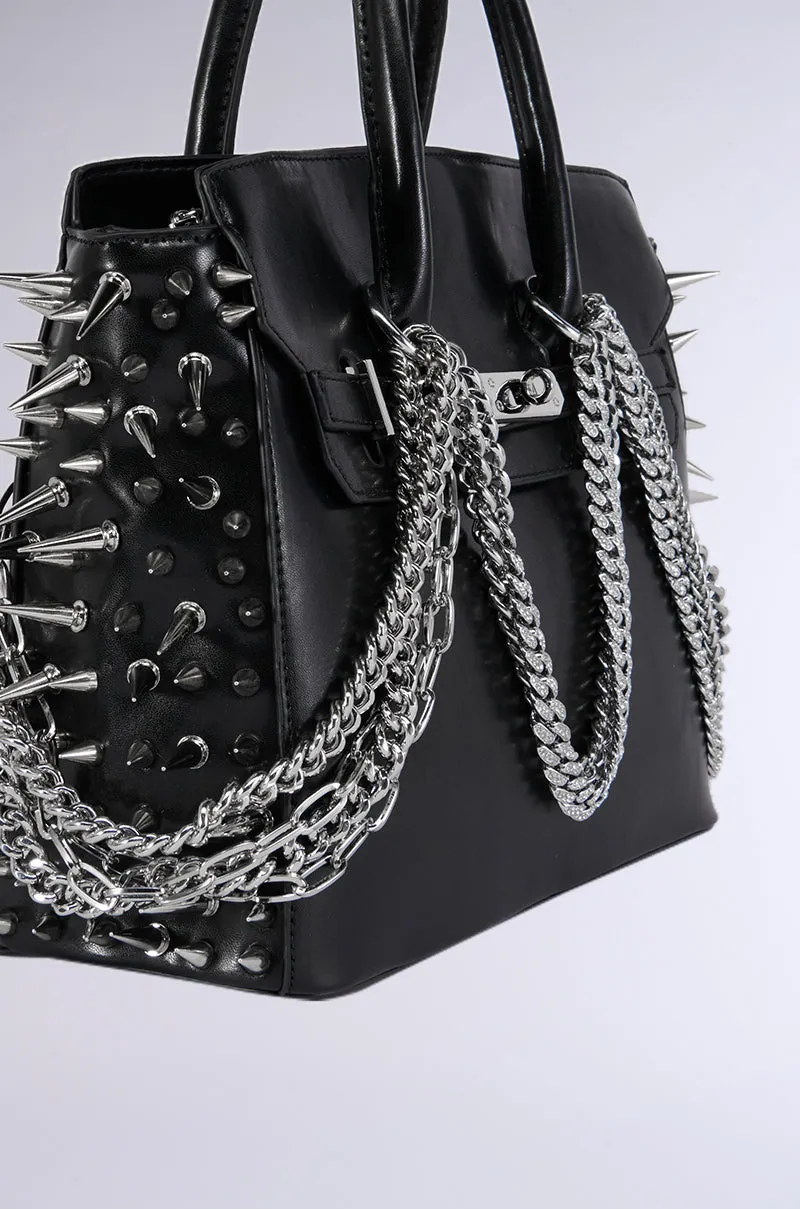 I BITE BACK EMBELLISHED TOTE sold by AKIRA product image thumbnail 4