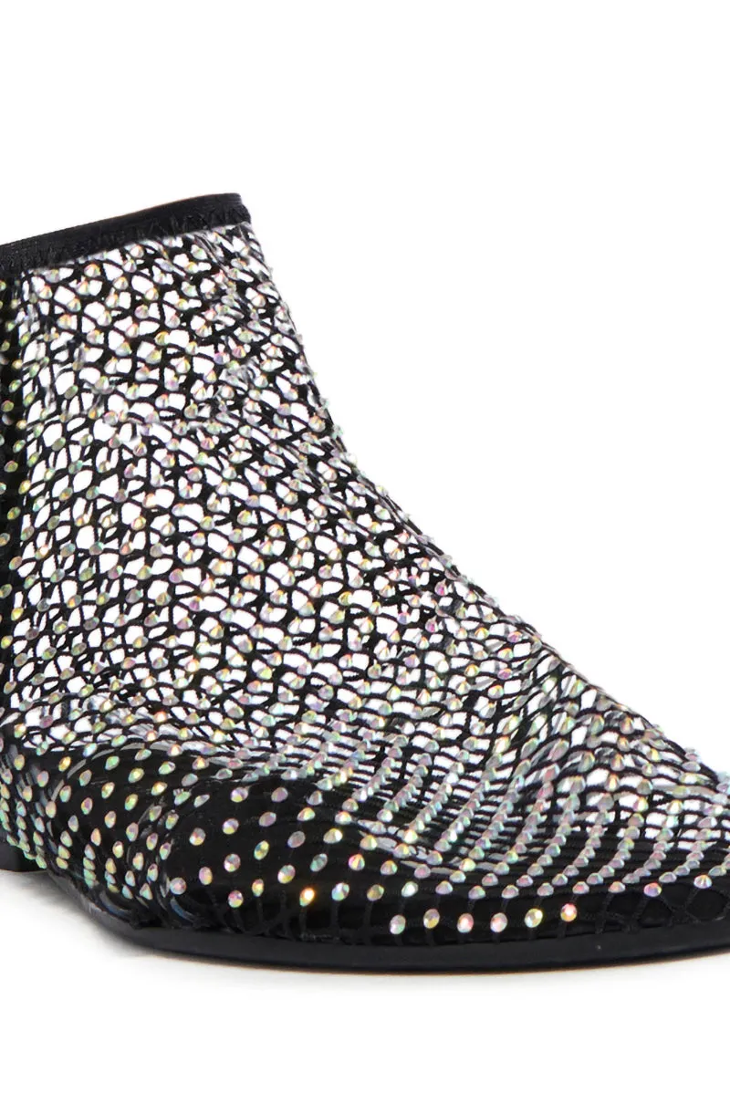 AZALEA WANG HELOISE MESH RHINESTONE FLAT IN BLACK sold by AKIRA product image thumbnail 5