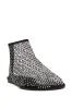AZALEA WANG HELOISE MESH RHINESTONE FLAT IN BLACK sold by AKIRA