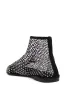 AZALEA WANG HELOISE MESH RHINESTONE FLAT IN BLACK sold by AKIRA