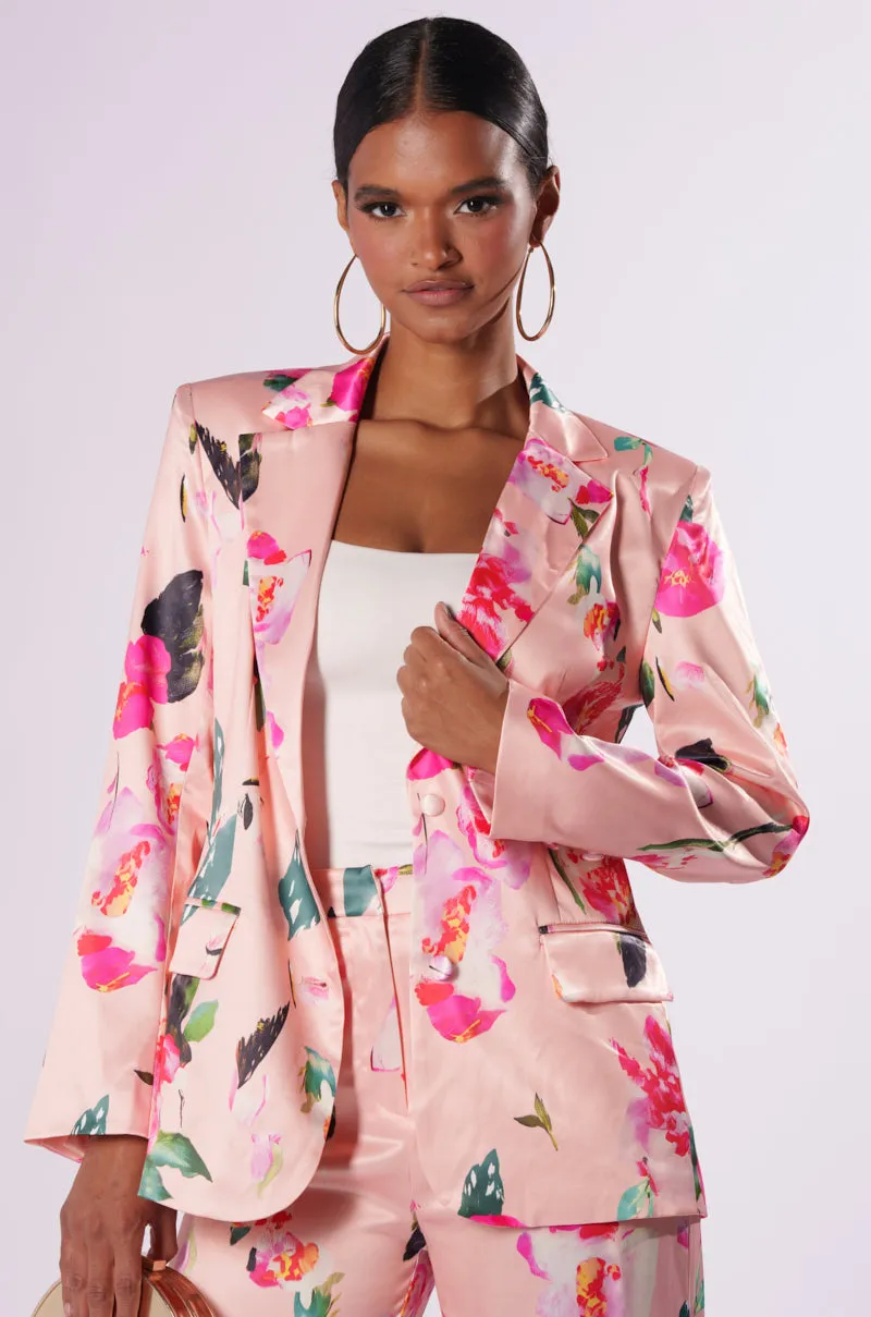 BLOSSOM SATIN BLAZER sold by AKIRA product image thumbnail 2
