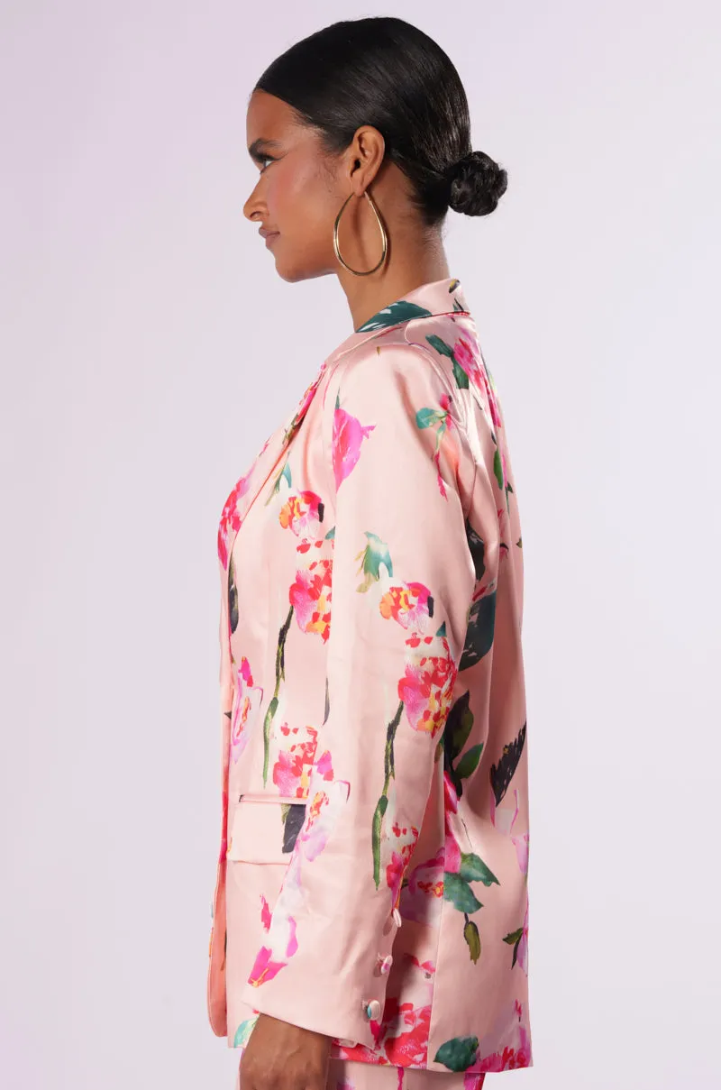 BLOSSOM SATIN BLAZER sold by AKIRA product image thumbnail 4