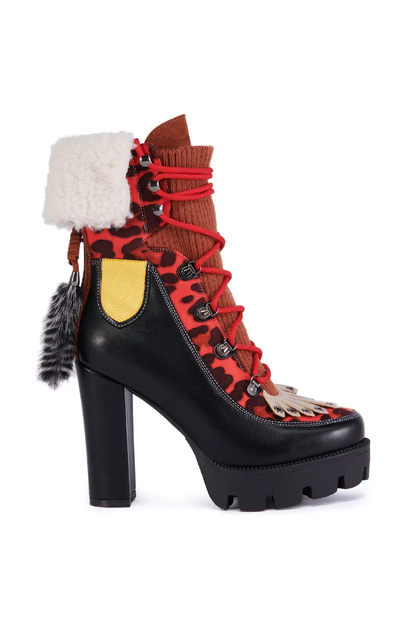 AZALEA WANG TRIGGER MULTI COLORBLOCKED BOOTIE sold by AKIRA product image thumbnail 2