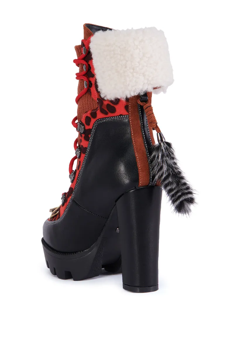 AZALEA WANG TRIGGER MULTI COLORBLOCKED BOOTIE sold by AKIRA product image thumbnail 4
