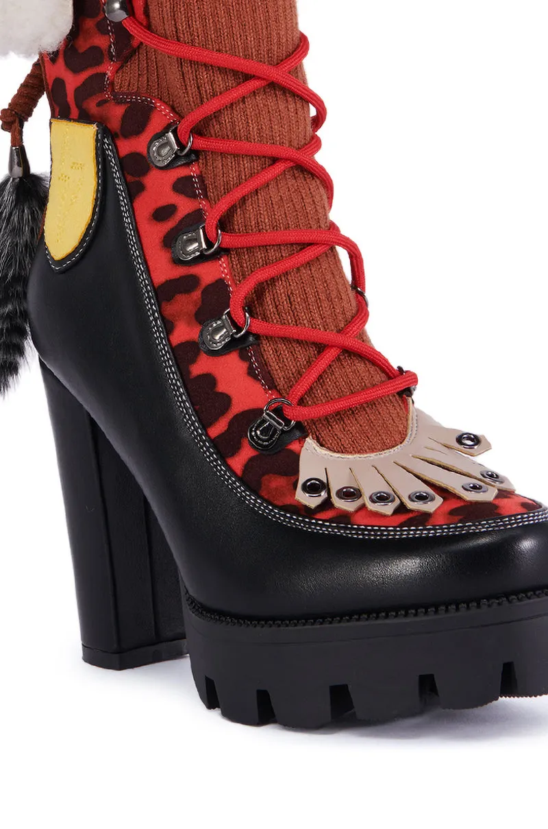 AZALEA WANG TRIGGER MULTI COLORBLOCKED BOOTIE sold by AKIRA product image thumbnail 5