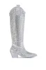 AZALEA WANG RUVIN SILVER WESTERN BOOT sold by AKIRA