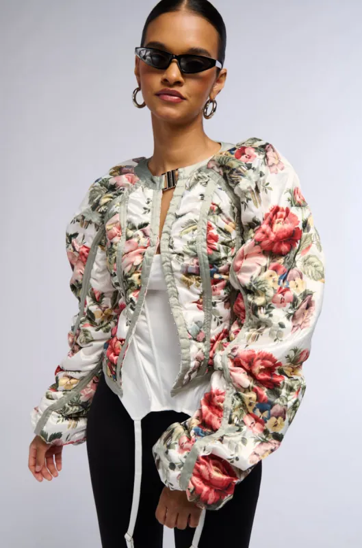 TALK TO ME NICE CORSETED JACKET sold by AKIRA