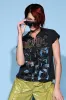 AC DC CROPPED SHREDDED TSHIRT sold by AKIRA