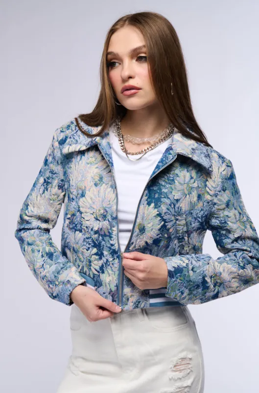 CLOUD NINE BROCADE BOMBER sold by AKIRA