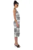 LUCY SATIN PRINT MIDI DRESS sold by AKIRA
